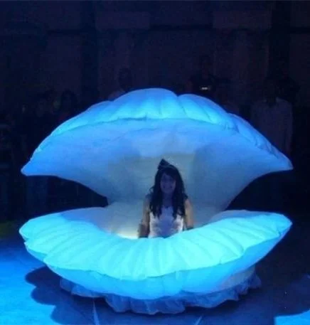 inflatable seashell chair