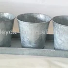 Decorative Pots Vintage Decorative Indoor Metal Flower Pots Mini Herb Pots