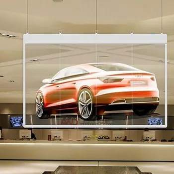 P3.91 Glass Wall Led Screen Transparent screen Led Display For Store