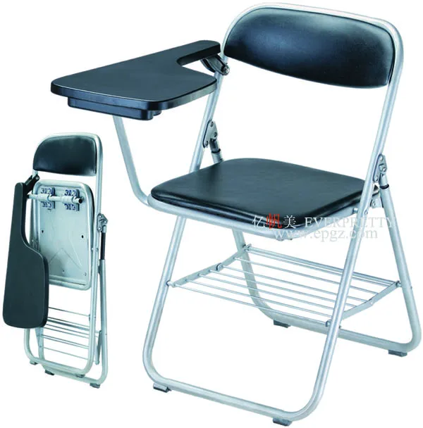 folding chair with attached desk