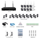 Nvr Camera Kits Loosafe 1080p 2mp P2p Network Wireless Outdoor Surveillance Cameras Nvr Kit 8ch With 2TB Hard Disk