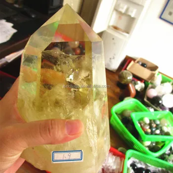 large crystal wand/ quartz crystal/Top quality natural citrine crystal wands points for sale