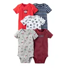 Baby Bodysuit Bodysuit Baby Weekly Baby Boy's Daily Romper Bodysuit 5 Pack Set Baby Bodysuit