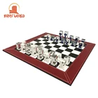 Chess Chess Set Custom Luxury Faux Leather Chessboard Games Chess Tournament Chess Set