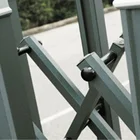 Retractable Gate Retractable Electric Automatic Retractable Sliding Gate Aluminum Metal Gate Design