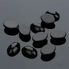 AAA Grade Black Agate Oval Gemstone Black Onyx Cabochon