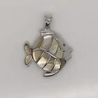 Pendant Shell China Direct Supplier Cute Birthday Gift Sea Fish Charm Pendant With Shell