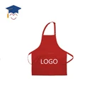 For School Uniforms School Kids Cotton Aprons With Printing For School Uniforms