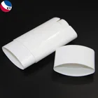 Oval Tubes Twist Up Container Crystal Twist Up Stick Container Oval Plastic Deodorant Tubes 2.5 Oz 75 Ml