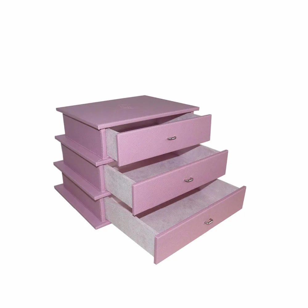 pink desktop drawers