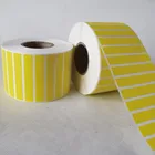Color Label Paper Yellow Coated Paper Sticker Color Coated Paper Custom Label
