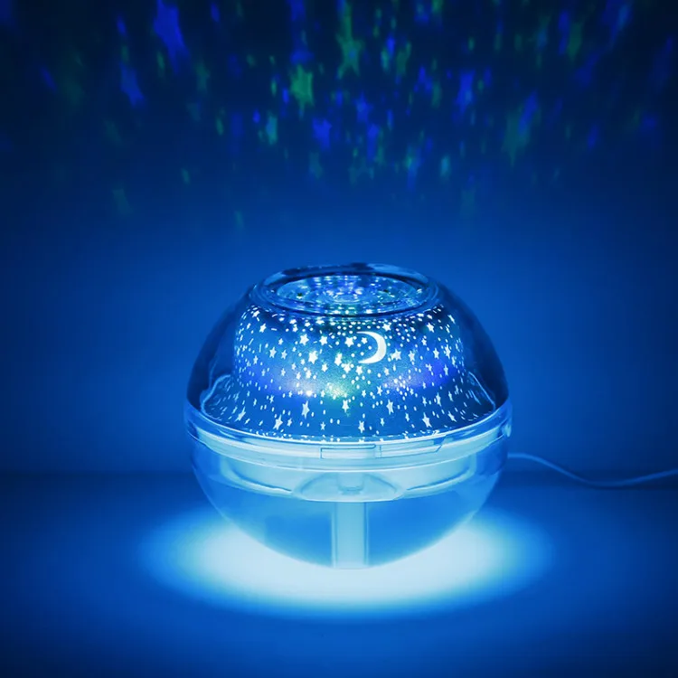 crystal night light projection humidifier