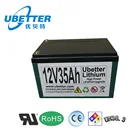 Bike Lifepo4 12v 12v 35Ah Lifepo4 Rechargeable Battery For Solar E Bike E Scooter
