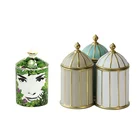 Candle Jar Soy Candle Wholesale White Birdcage Shaped Soy Wax Candle Jar Ceramic Candle Vessels