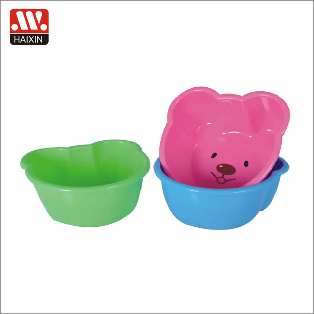 3.3L Best Sale Bear Design Small Wash Basin For Kid Bathroom Plastic Basins