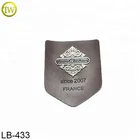Logo Metal Patch Handmade Tiger Logo Metal Label Bags Coffee Leather Patch In China