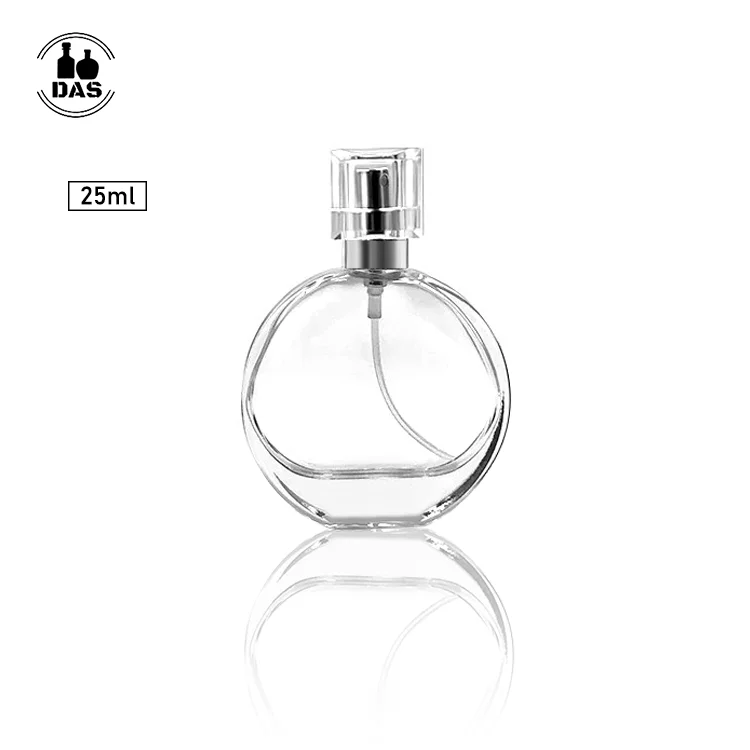 Flat Round 25ml Small Perfume Glass 