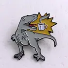 Button Metal Name Badge Cartoon Series Metal Badge Button Bright Enamel Pin And Perfect Quality