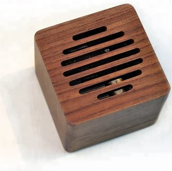 New unique custom square wooden clockwork music box