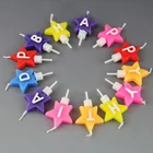 Shaped Candles Star First Birthday Candle Beautiful Star Shaped Letter Candles For Birthday
