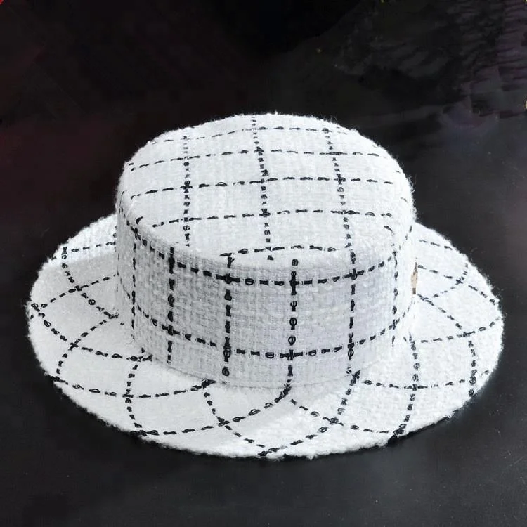 Boater Hat,Women Vintage Winter Hat 