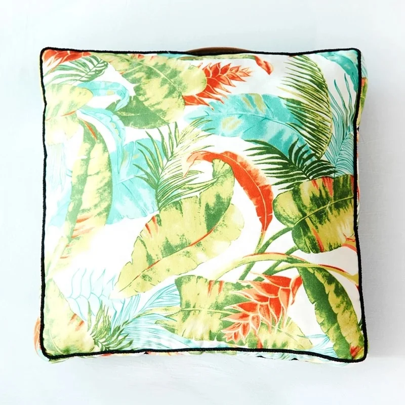 tropical pattern cushions
