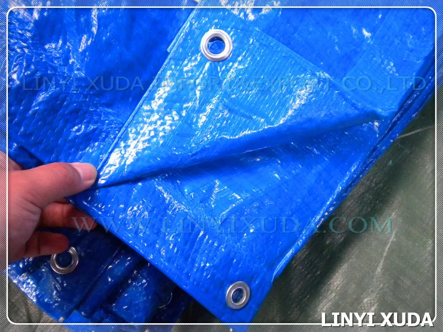 8x8 800D blue pe plastic sheet waterproof truck tarp&waterproof woven fabric tarpaulin