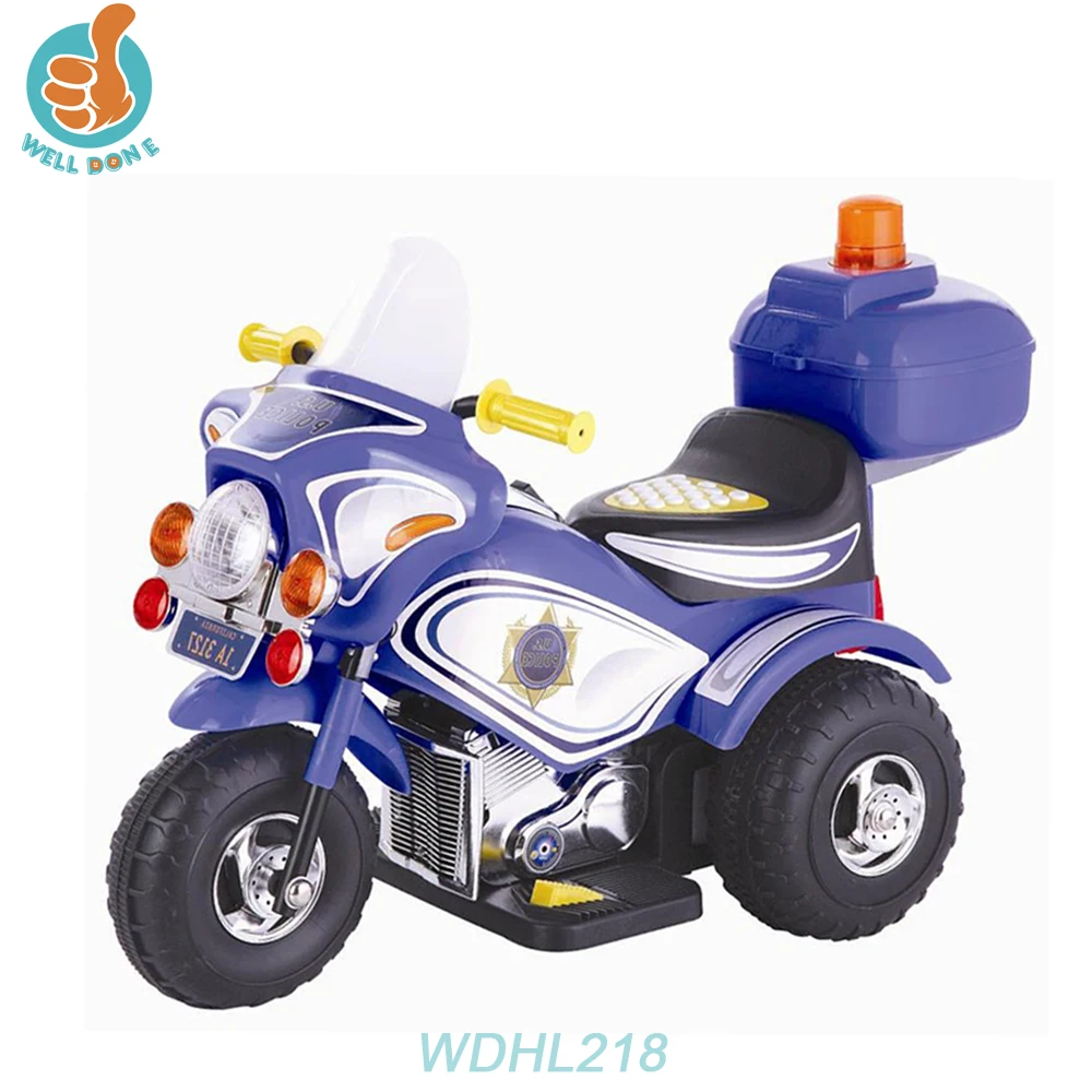 Battery Powered Ride On Toys Police Motorcycle Electric Cars for Kids to Ride 