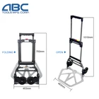 Wheels Cart 2 Wheel Pp Tpr China Manufacture Double Wheels Garden Aluminum Hand Trolley Cart Wholesale