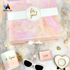 Favors Folding Gift Boxes Eco Friendly Custom Design Premium Folding Carton Bridesmaid Gift Box/Wedding Favors Bridesmaid Paper Gift Box Packaging