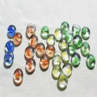Heart Glass Beads Back Silver Flat Heart Glass Marbles With Beads For Fireplace