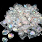 Rainbow Wholesale Rainbow Angel Aura Quartz Crystal Gravel Stones Crystal Tumbled Stones Coated