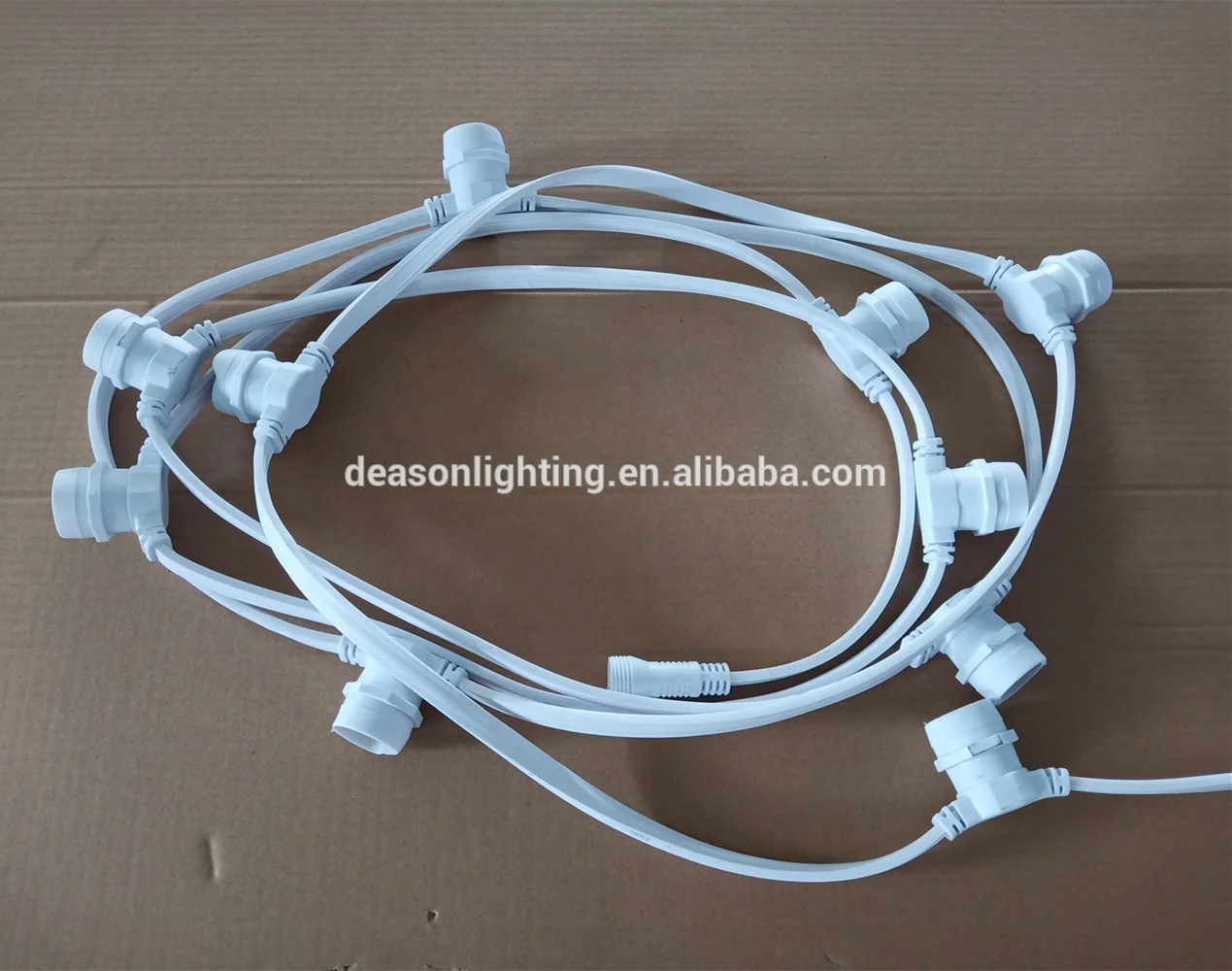 festoon lights white cable