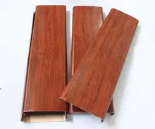 Strong UV resistance timber look aluminium profile wood color