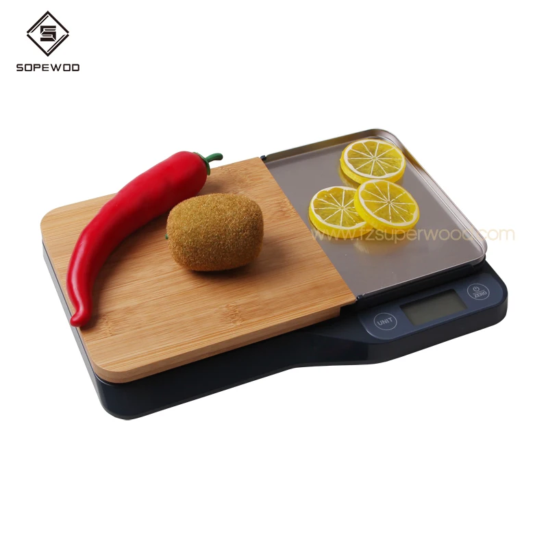 Nutrition Food Scale with Removable Cutting Board And Tray - 3 in 1 Digital Kitchen Scale