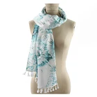 Scarf Scarf Scarf Shawl Voile Flower Custom Made Printed Polyester Chiffon Scarf Shawls