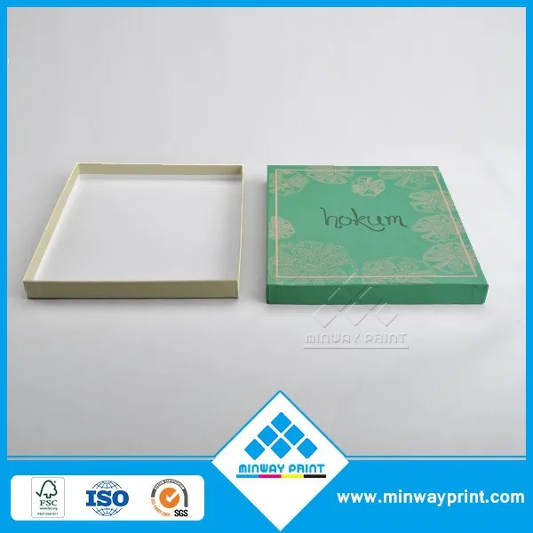 rigid cardboard lid and base box decorative two piece of box can