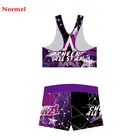 Customize Pattern Comfortable Lycra Cheer Bra And Short Cheerleading Practice Wear Training Wear
