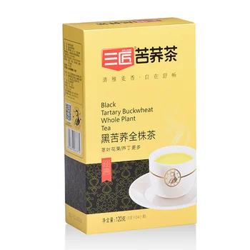 120g Chinese sanjiang pure black whole plant bitter tartary buckwheat tea lowing high blood pressure Reduce Anti hypertension te