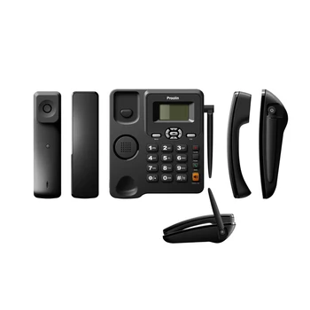 GSM850/900/1800/1900Mhz quan band fixed wireless phone ,2 sim card GSM desktop phone SMS and FM radio Proolin brand Stock
