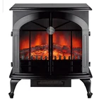 Black Electric Fireplace Price SF-1725 Black Cast Effect Finish Large Electric Fireplace