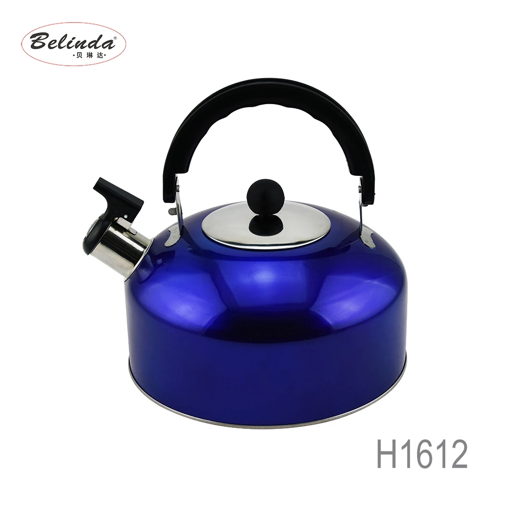 Colorful Printing Cheap Metal Stainless Steel Water Tea Boiling Kettle Whistling H1612-6