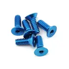 Titanium Screws Din Manufacture Screws High Quality M3 M4 M5 Hex Drive Groove Flat Countersunk Head Titanium Screws