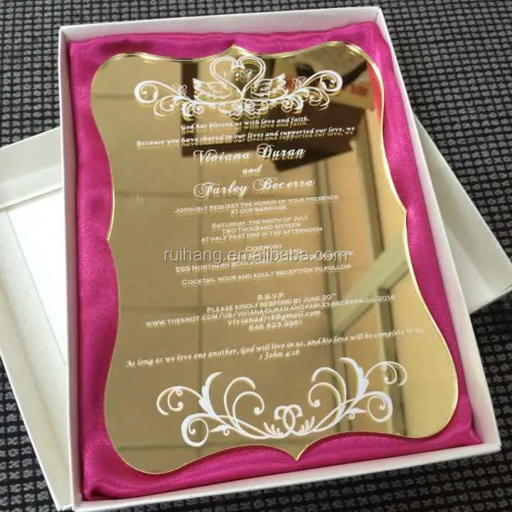 Kartu Undangan Pernikahan Elegan Kartu Undangan Pernikahan Kupu Kupu Potongan Laser Akrilik Mewah Emas Gaya Baru 2016 Buy Emas Cermin Pernikahan Acrylic Kartu Undangan Dengan Sutra Kotak Sutra Dekorasi Undangan Pernikahan Pernikahan Mewah Undangan