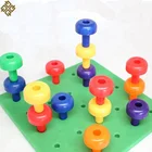 Toy Education Puzzle Toys Education Plastic Stack Toy Peg Board Stacking Toddler Toy Education Puzzle Toy Plastic Peg Toys