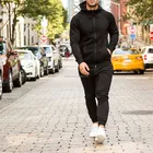 Sweat Suits Jogging Suit Black Men Tracksuit Competitive Price Tracksuit For Men Plain Cotton Hoody Sweat Suits Wholesale Jogging Suits Sport Black Track Suit