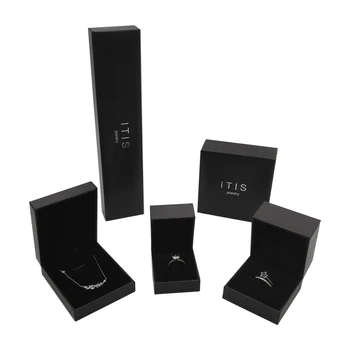 Custom pu ring jewellery packaging leather jewelry box