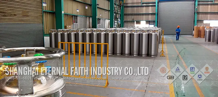 独特设计热卖流行产品液氧/氮/氩/二氧化碳杜瓦罐175升/195升/210升