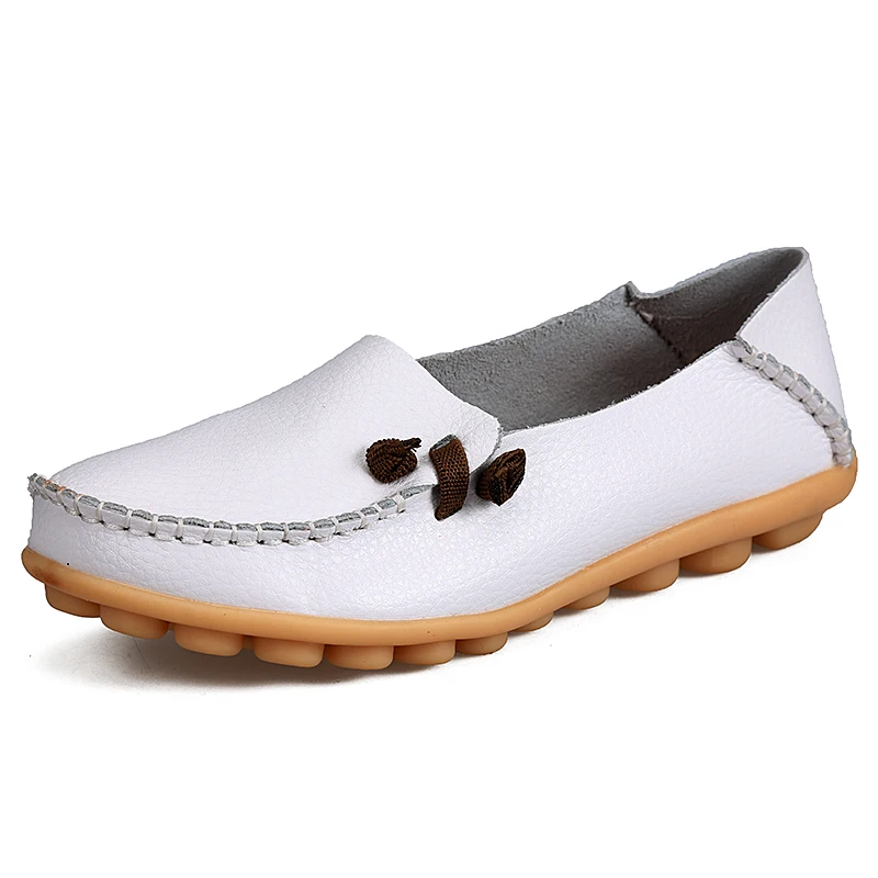 Women's Casual Leather Loafers Driving 