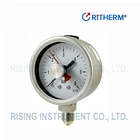 Pressure Bottom Manometer 2.5inch Liquid Filled Pressure Manometer Wihe Red Point